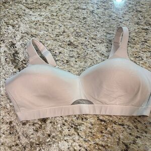 Cacique Modest Comfort Beige Nude Lightly Lined No Wire Full Coverage Bra 44D